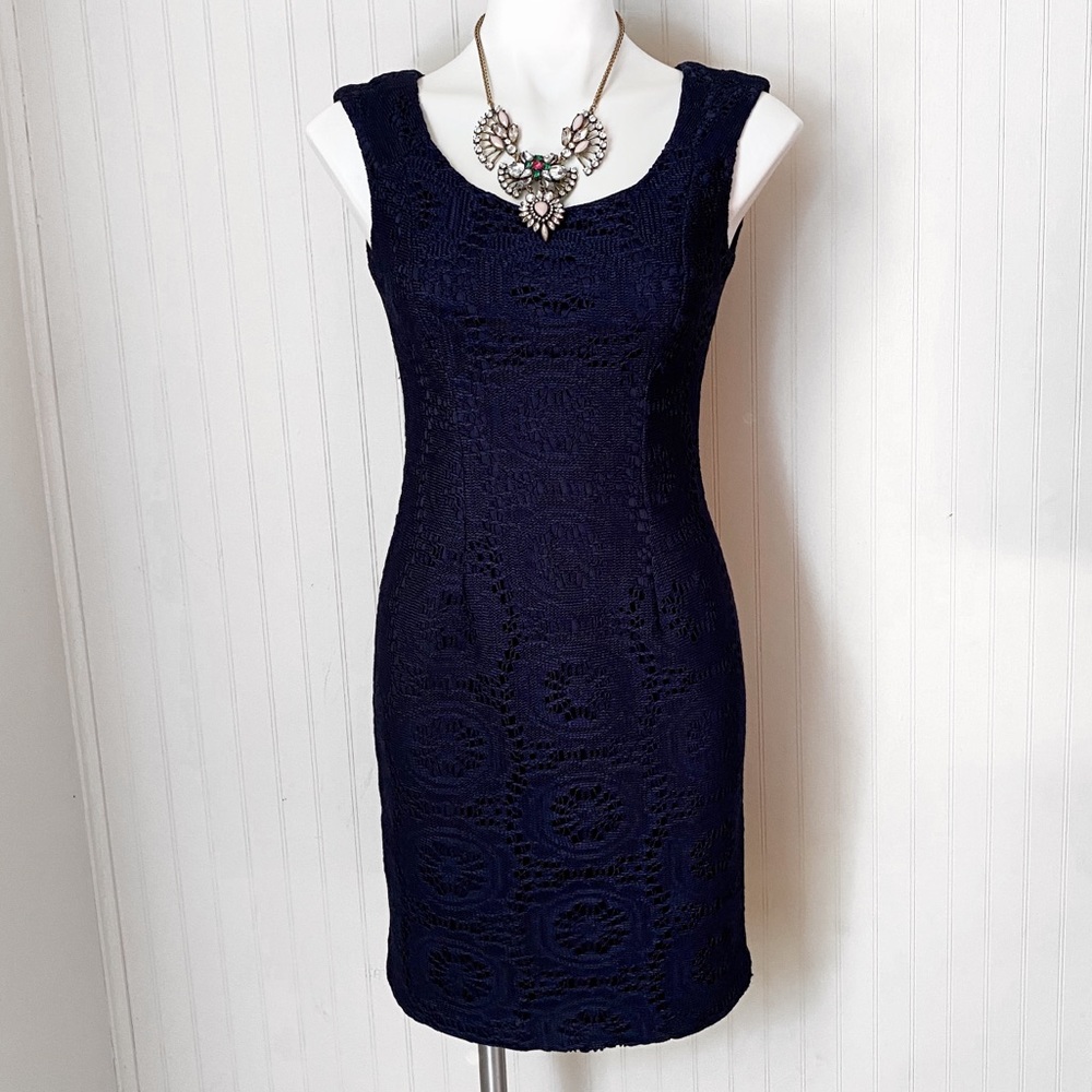Adriana Papell Navy Dress